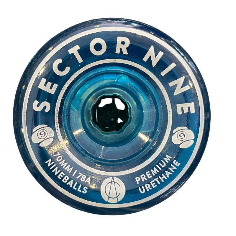 Custom Skateboard Wheels with Durable Material for Impact Resistance-70mm 78a Nineballs Blue Sector 9 Wheels