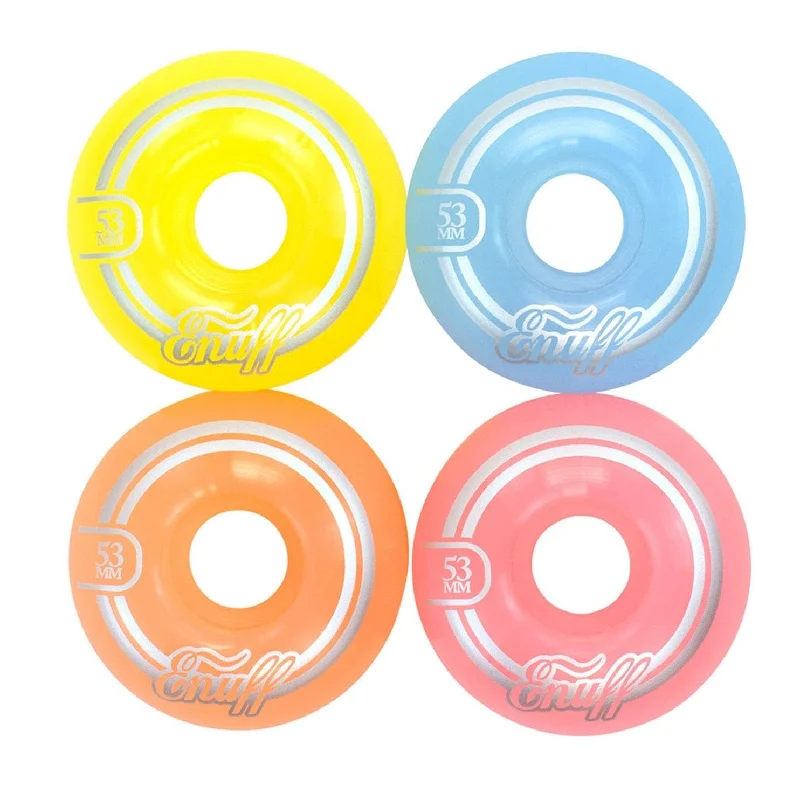 Enuff Refresher II 53mm Skateboard Wheels - Pastel Mix