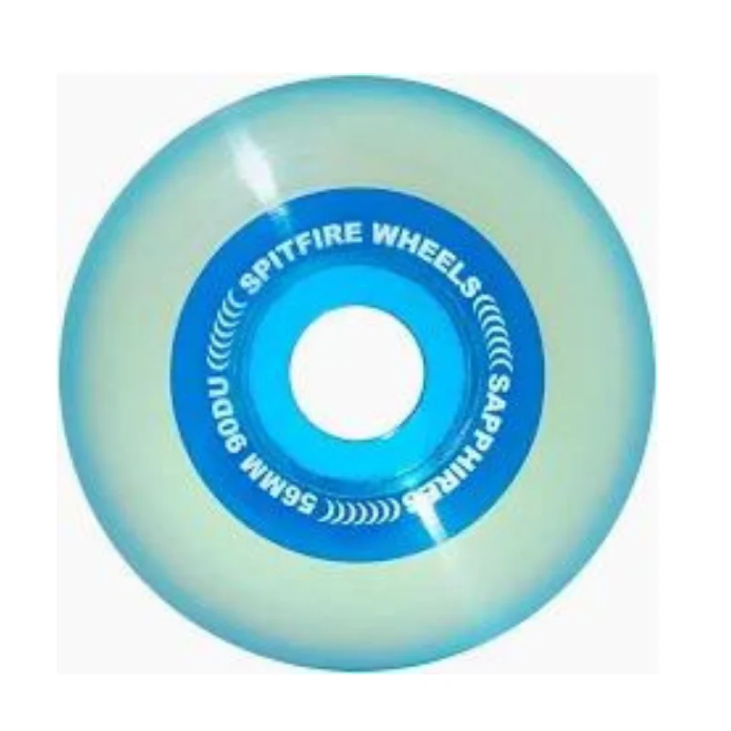 Custom Skateboard Wheels for Advanced Street Skaters-Spitfire Sapphires Blue 56mm 90a