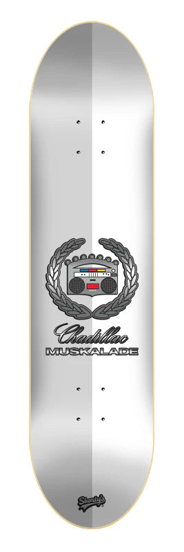 Custom Skateboard Deck with Extra-Supportive Design for Landings-Shorty's Muskalade LIMITED Re-issue 8.125" Deck.