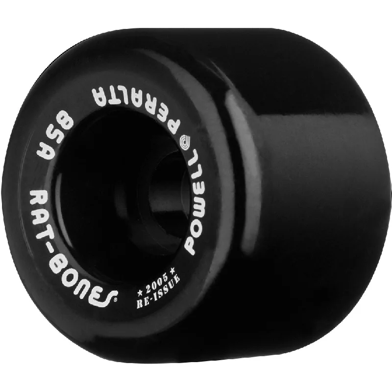 Custom Skateboard Wheels with Superior Rolling Features-Powell Peralta 60mm Rat Bones 85a - Black