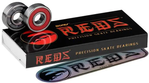 Custom Skateboard for Artistic Graphics-Bones Bearings - Reds