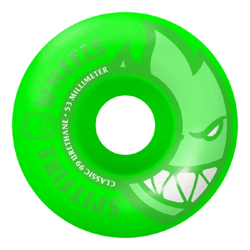 Custom Skateboard Wheels for Smooth Rides-Spitfire - Neon Bighead Green Skateboard Wheels 53mm 99a