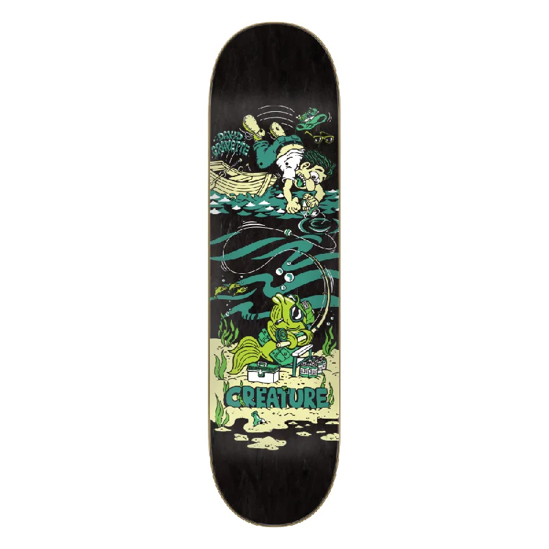 Custom Skateboard Deck with Grippy Surface for Stability-Creature Gravette Big Game Deck 8.3