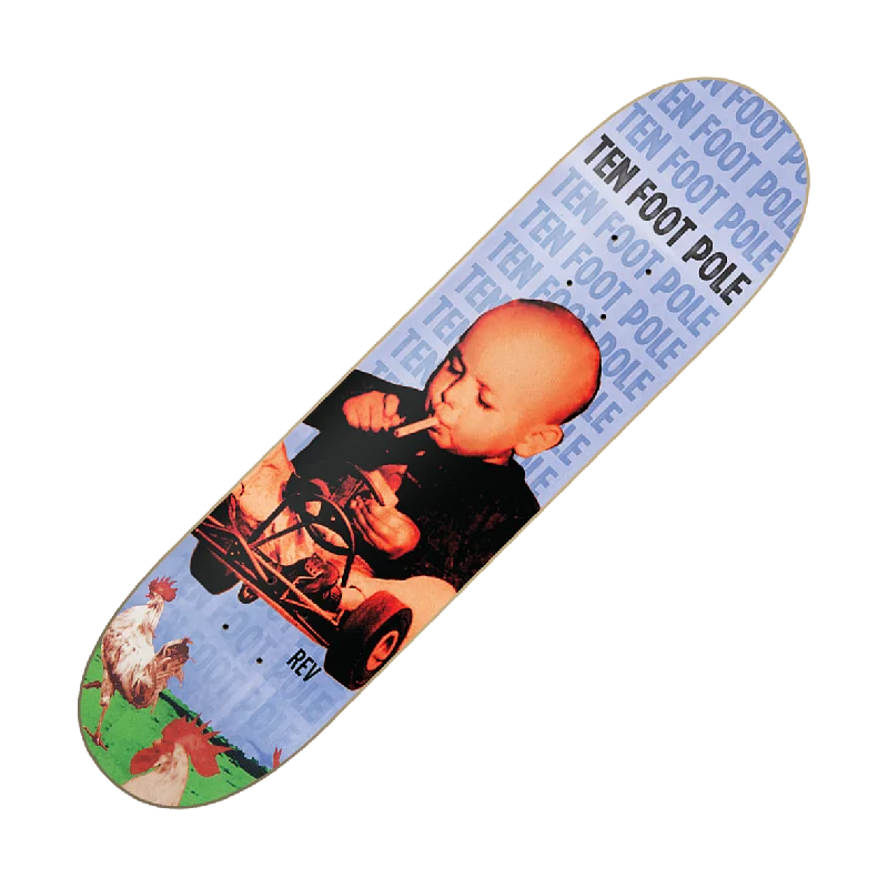 Custom Skateboard Deck for Aggressive Performance in All Conditions-TEN FOOT POLE - "Rev" (Skateboard Deck)