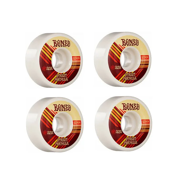 Custom Skateboard Wheels for Park and Ramp Skating-Bones Retros Skateboard Wheels (53mm/103A)