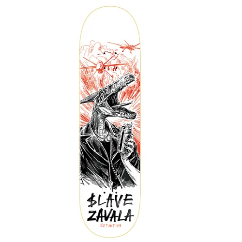 Custom Skateboard Deck with Extra-Supportive Design for Landings-Slave 8.25 Zavala Extinction Deck