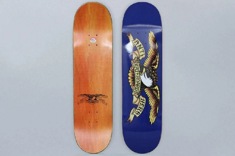 Custom Skateboard Deck for Increased Durability and Strength-Anti Hero Deck Classic Eagle Xlg Blue 8.5 In