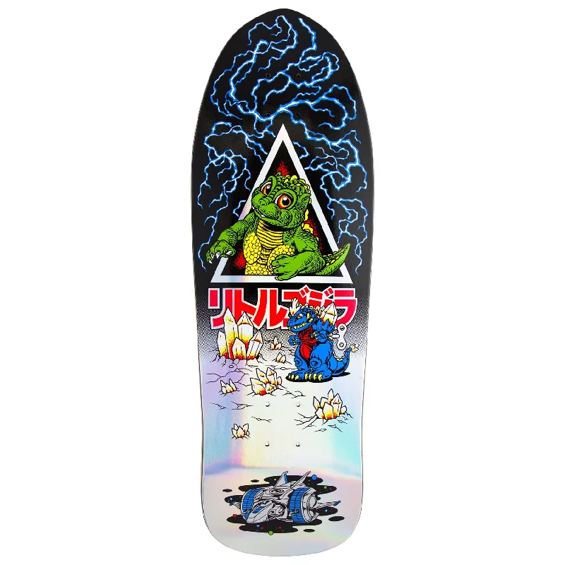 Custom Skateboard Deck for Riders with Large Feet-Santa Cruz x Godzilla Jr. Natas Shaped Deck 9.89" x 29.82"