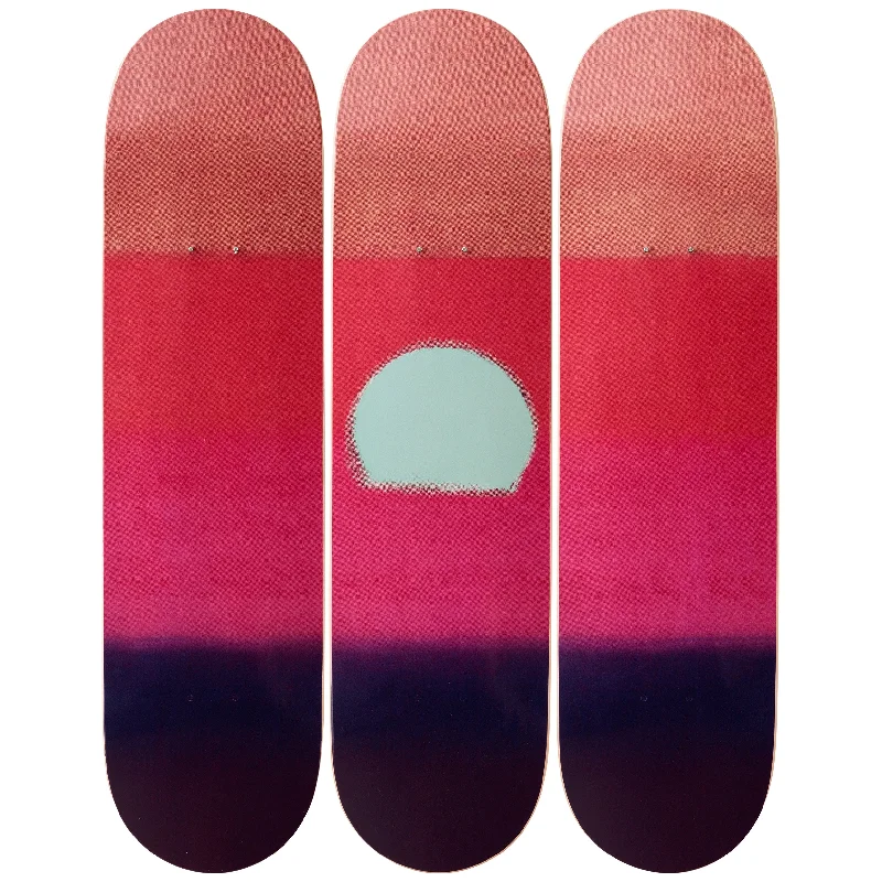 Custom Skateboard Deck for Professional Competition-Sunset (Purple) Skateboard Decks after Andy Warhol