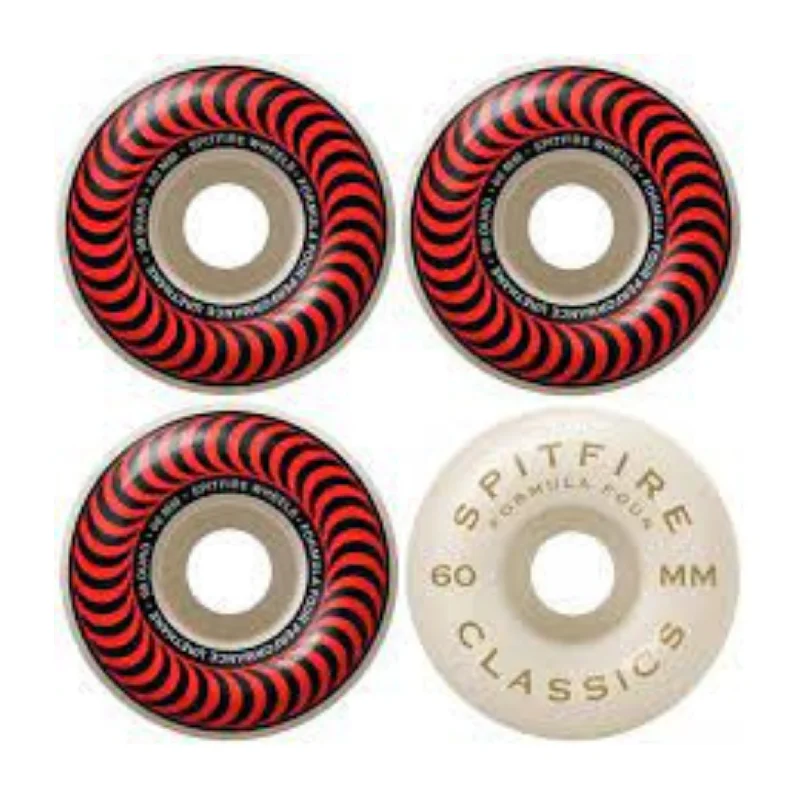 Custom Skateboard Wheels for Performance and Speed Combined-Spitfire Formula Four Classic 60mm 99a