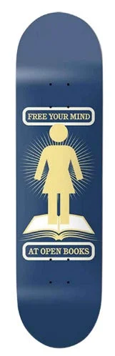 Custom Skateboard Deck with Ultra-Durable Wood Laminates-GIRL - Niels Bennett Open Book Deck 8.0