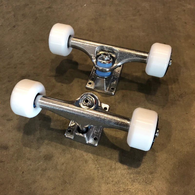 Custom Skateboard Wheels with Hybrid Shape for Speed and Control-PICTURE WHEELS - SNACK PACK - 5.0 TRUCK COMBO