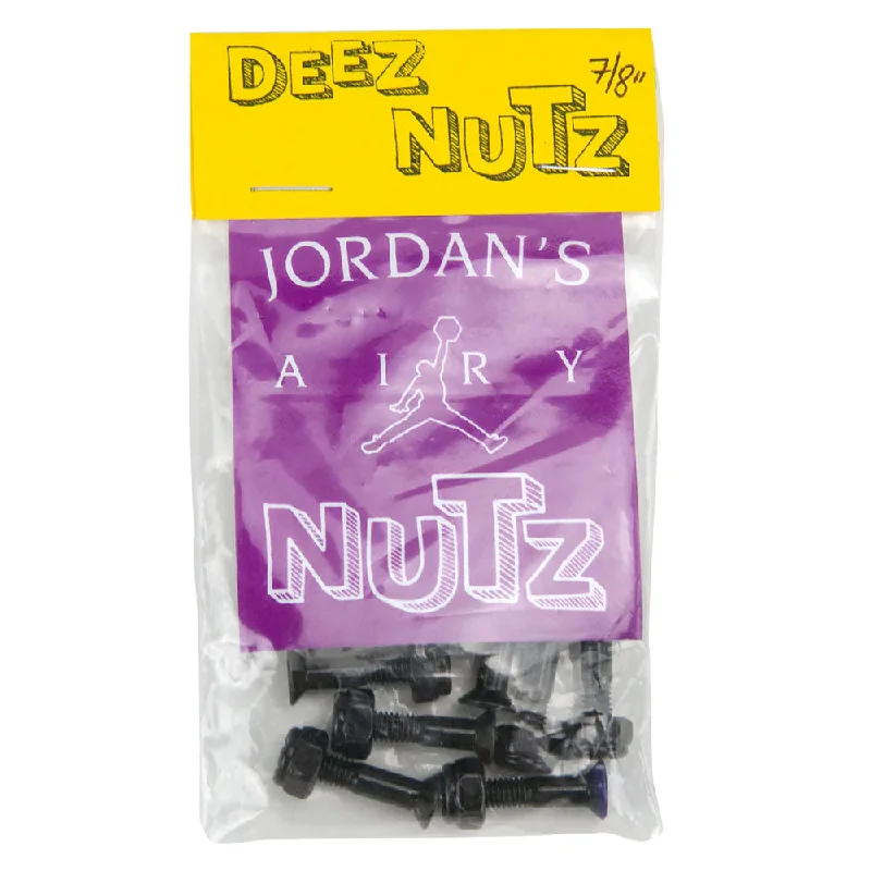 Custom Skateboard with Premium Material-Deez Nutz Jordan's Airy Nuts 7/8" Bolts