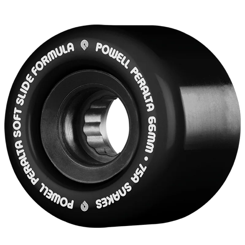 Custom Skateboard Wheels for Unmatched Performance and Smooth Ride-Powell Peralta Snakes Skateboard Wheels - Black 66mm 75a