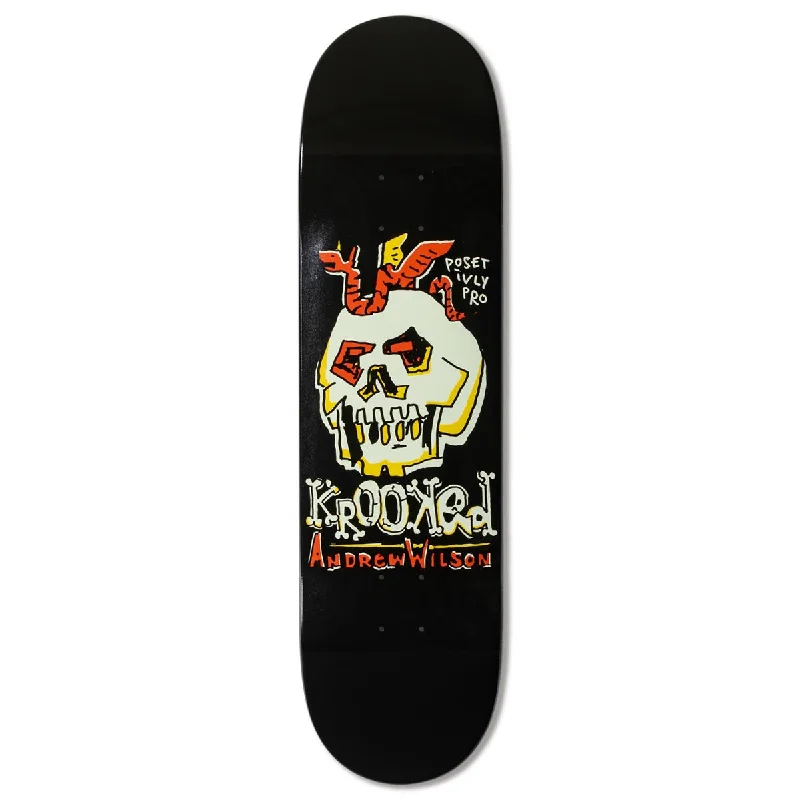 Custom Skateboard Deck for Long-Term Durability-Krooked Wilson Positively Pro Skateboard Deck - 8.50"