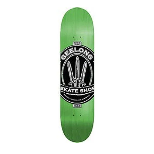 Custom Skateboard Deck with Enhanced Durability-The Geelong Skate Shop Logo Board 8.375