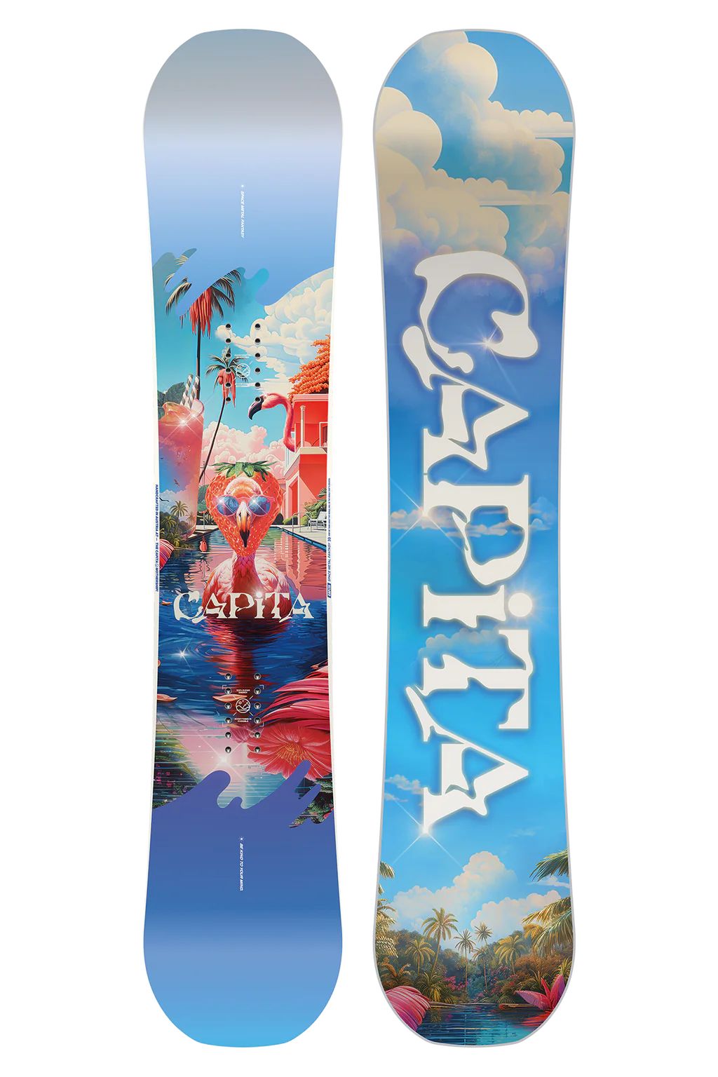 Custom Snowboard for Deep Powder Snow-Capita Space Metal Fantasy Snowboard 2025 - 145cm