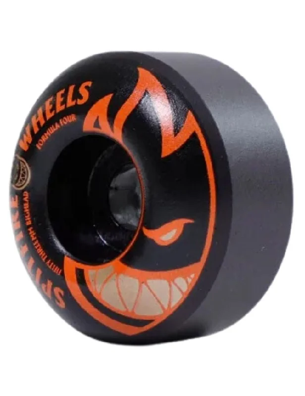 Custom Skateboard Wheels for Better Airborne Control-Spitfire F4 Bighead Classic Wheels Black/Orange | 99D/55mm