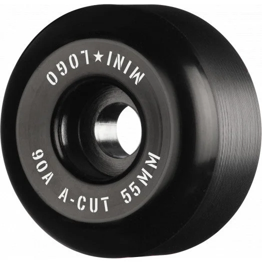 Custom Skateboard Wheels for Precision and Maximum Control-Mini Logo - Skateboard Wheels A-cut "2" 55mm 90A Black