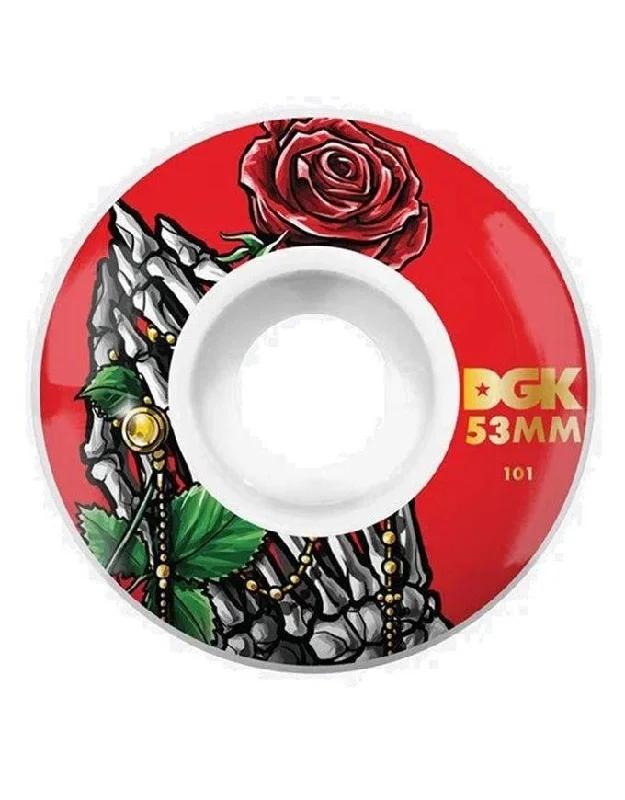 Custom Skateboard Wheels for Superior Control During Park Rides-DGK DIVINE 53mm WHT