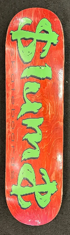 Custom Skateboard Deck for Fast-Riding Downhill Trails-Slums Money Deck (Red)