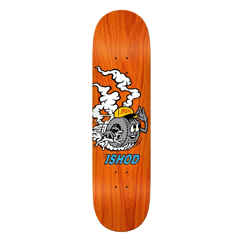 Custom Skateboard Deck with Grippy Surface for Stability-Real - 8.25" Ishod Mascot (Twin Tail)