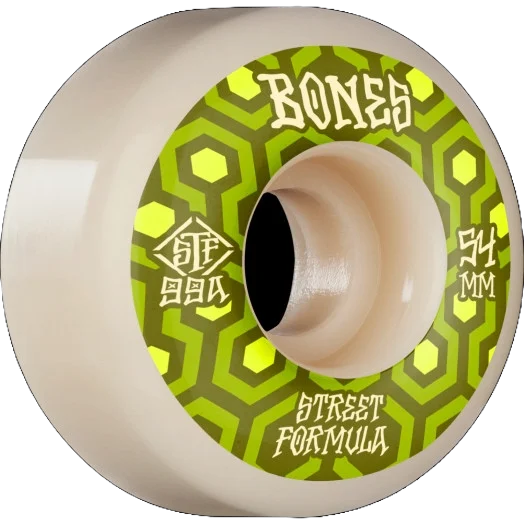 Custom Skateboard Wheels for Long-Term Stability-BONES - STF Wheels Retros 54mm V1 Standard 99A