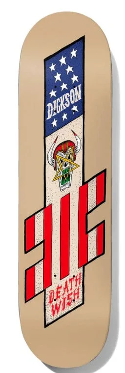 Custom Skateboard Deck with Resilient Grip for Perfect Landing-DeathWish Dickson Nightmare City 8.12"