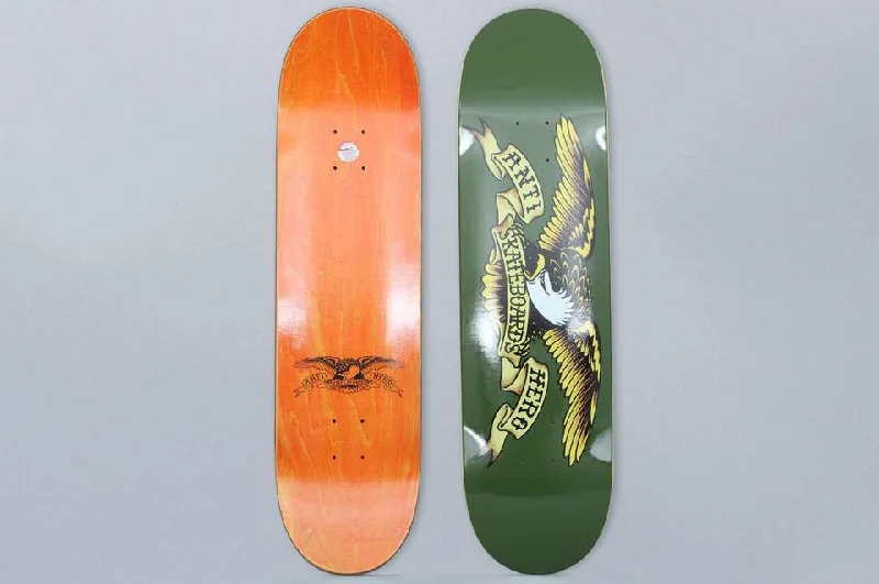 Custom Skateboard Deck with High-Flex Technology-Anti Hero Deck Classic Eagle Green 8.38 In