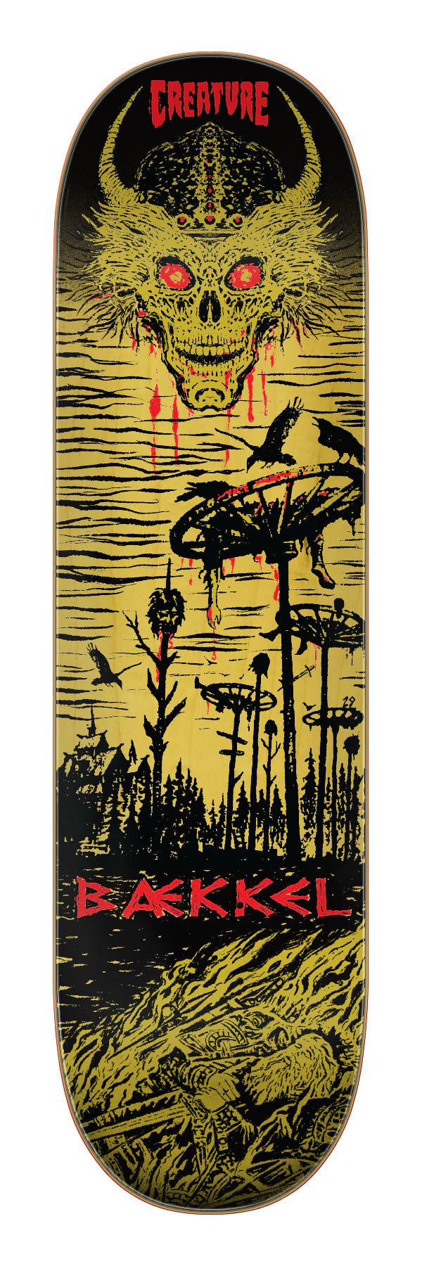 Custom Skateboard Deck with High-Quality Laminates-Creature Baekkel Wasteland Skateboard Deck