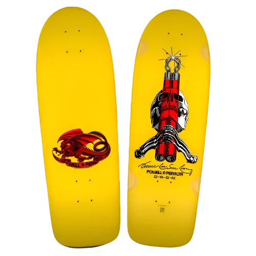 Custom Skateboard Deck for Maximum Carving Control-Powell Peralta 10.0 Bruce Lee Skull & Nunchucks Deck