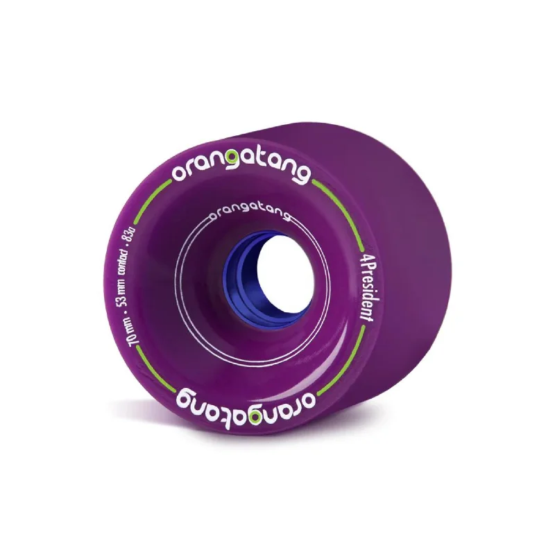 Custom Skateboard Wheels for Long-Distance Riding-Orangatang 4President 70mm 83a Purple