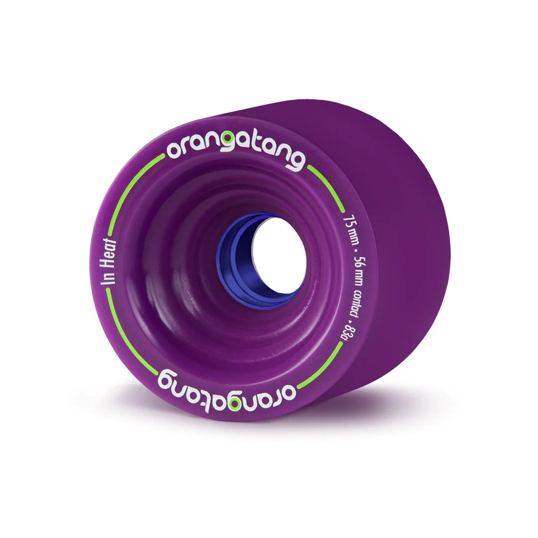 Custom Skateboard Wheels for Maximum Flick Power-Orangatang In Heat 75mm 83a Purple