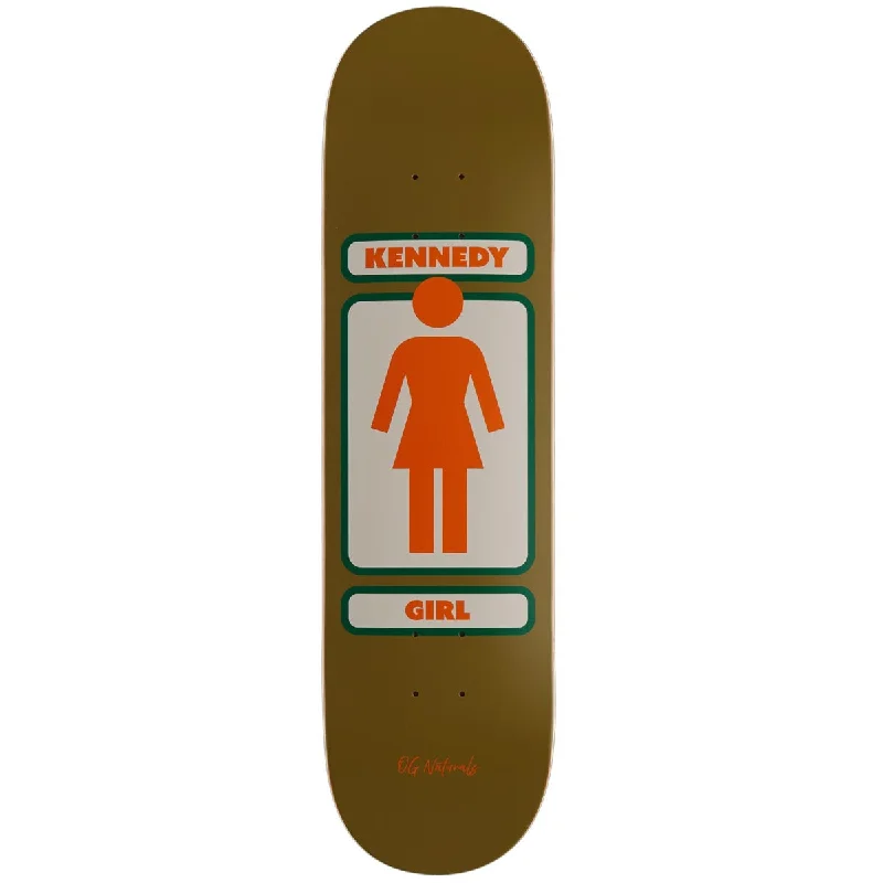 Custom Skateboard Deck with Easy Grip for Beginners-Girl Kennedy 93 Naturals Skateboard Deck - 8.50"