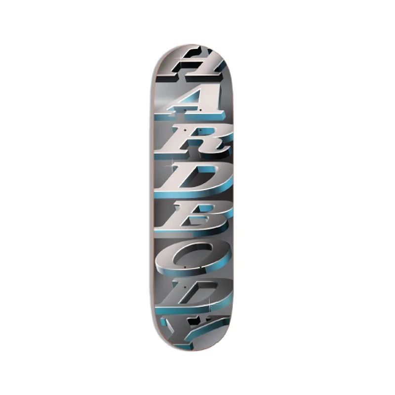 Custom Skateboard Deck for Skateboard Racing Competitions-Hardbody Stacked Logo Deck Navy 8.125