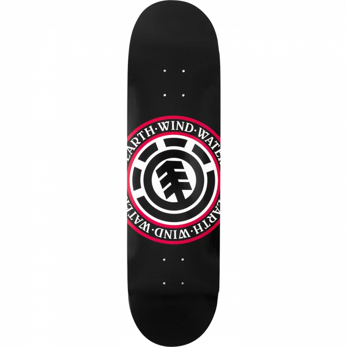 Custom Skateboard Deck for Stability in Skateparks-Element Seal 7.75" Black Skateboard Deck