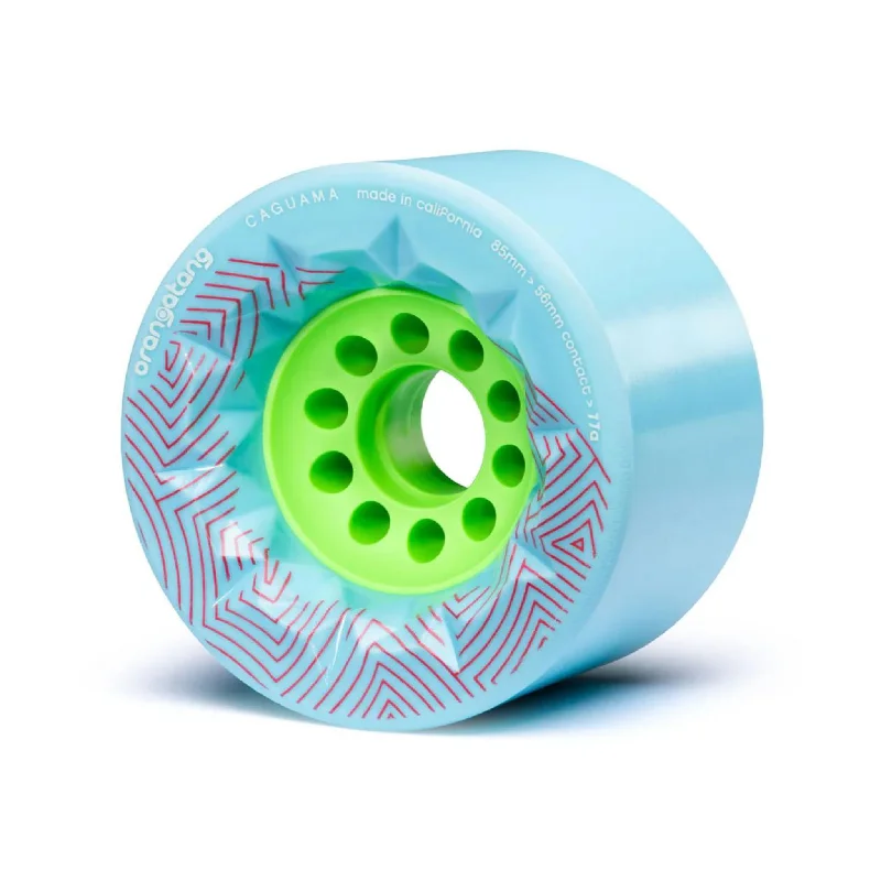 Custom Skateboard Wheels for Sliding Precision-Orangatang Caguama 85mm 77a Blue