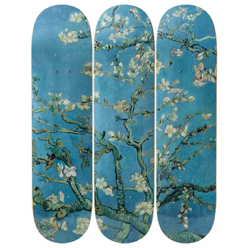 Custom Skateboard Deck with Extra Flexibility-Almond Blossoms Skateboard Decks after Vincent Van Gogh