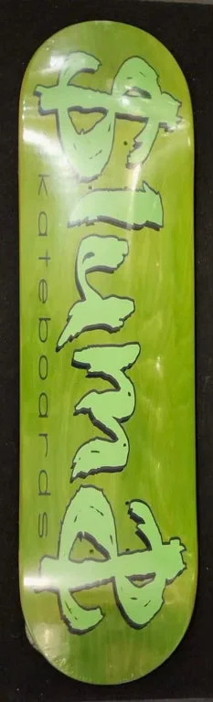 Custom Skateboard Deck with Smooth Edges for Comfortable Grabs-Slums Money Deck (Green)