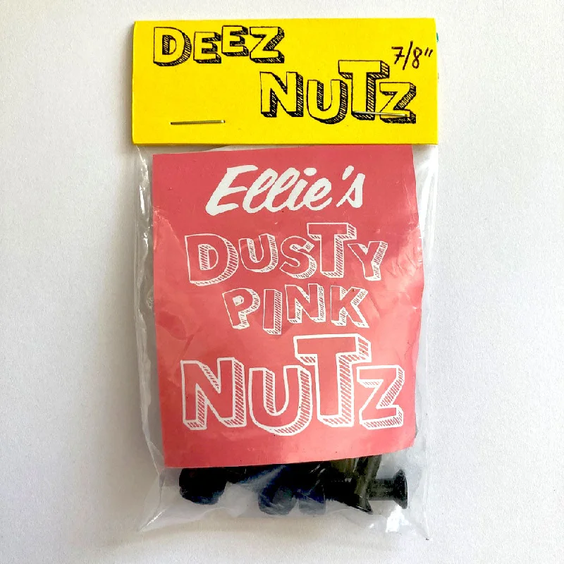 Custom Skateboard with Custom Shape-DEEZ NUTZ 7/8" Bolts Ellies