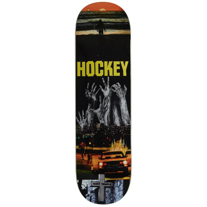 Custom Skateboard Deck with Sturdy Sidewalls-Hockey Hurt Temple Andrew Allen Skateboard Deck - 8.50"