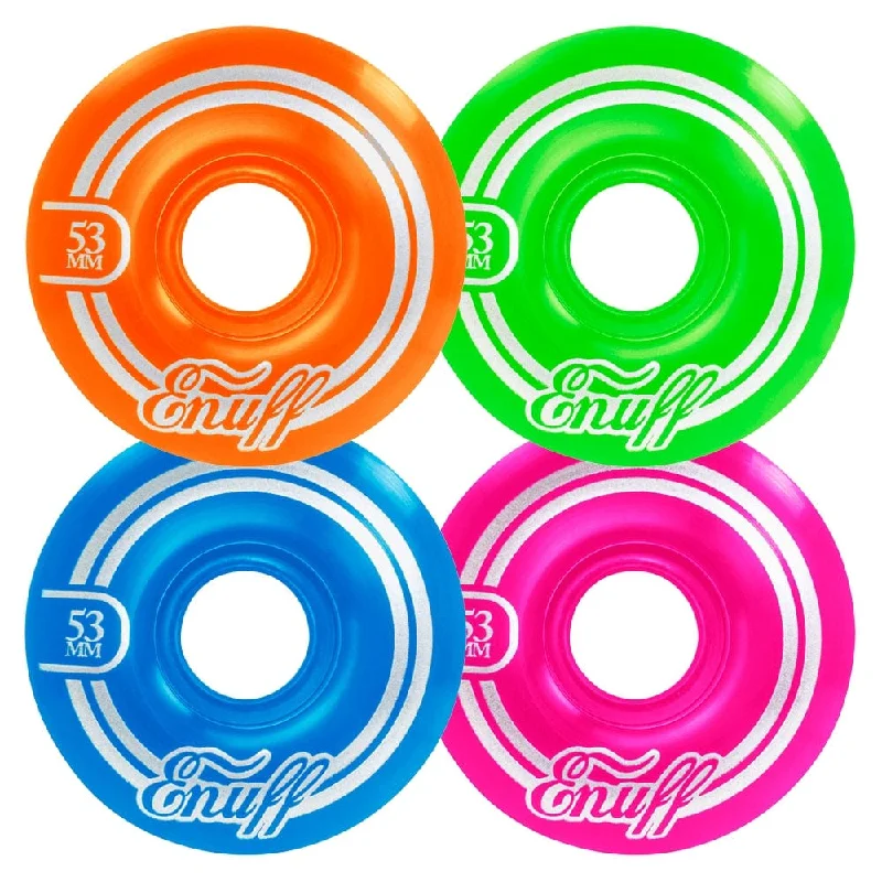 Custom Skateboard Wheels for Better Control during Vert Skating-Enuff Refresher II 53mm Skateboard Wheels - Disco