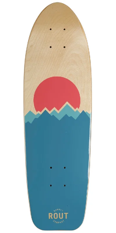 Custom Skateboard Deck with Long-Lasting Quality-Rout Peaks Cruiser Skateboard Deck