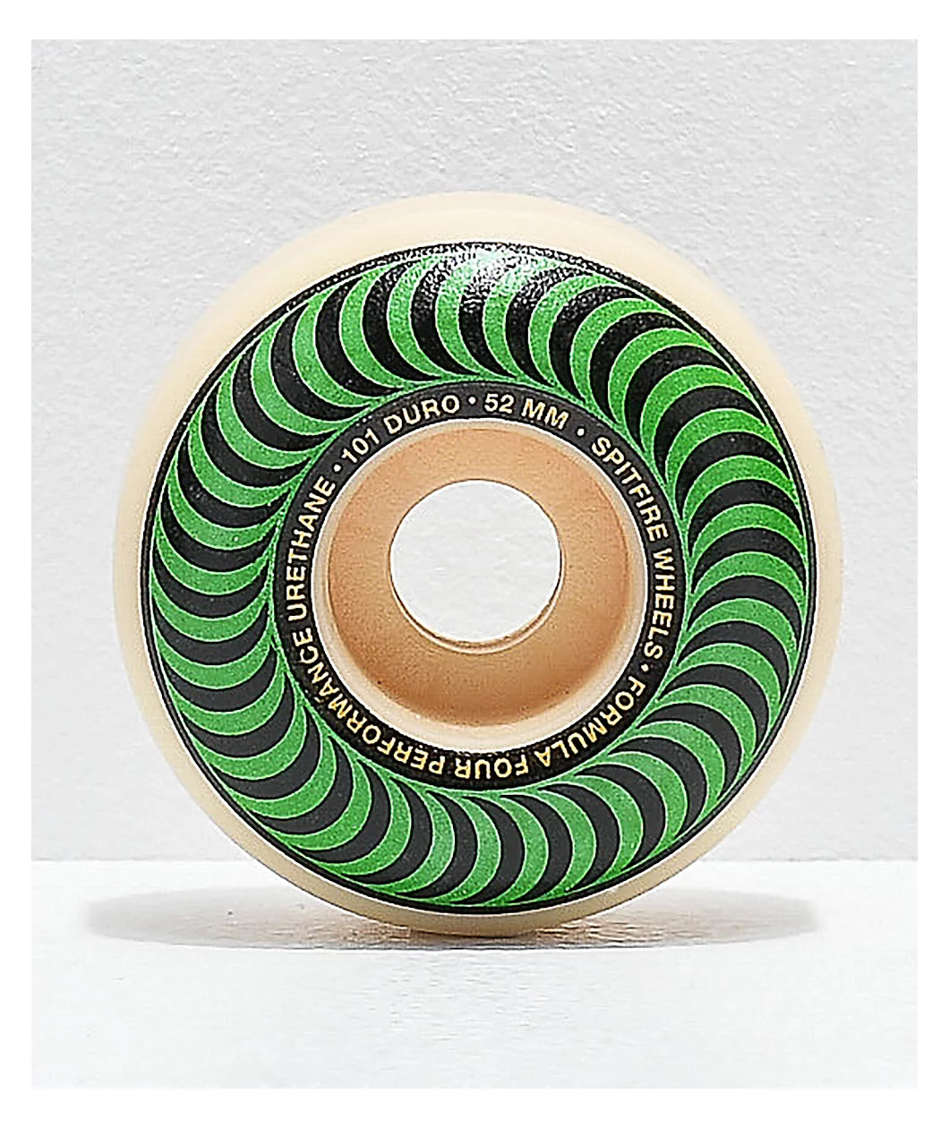 Custom Skateboard Wheels for Performance and Speed Combined-Spit Fire- F4 101a CLASSIC SWIRL 52mm WHT W-GREEN