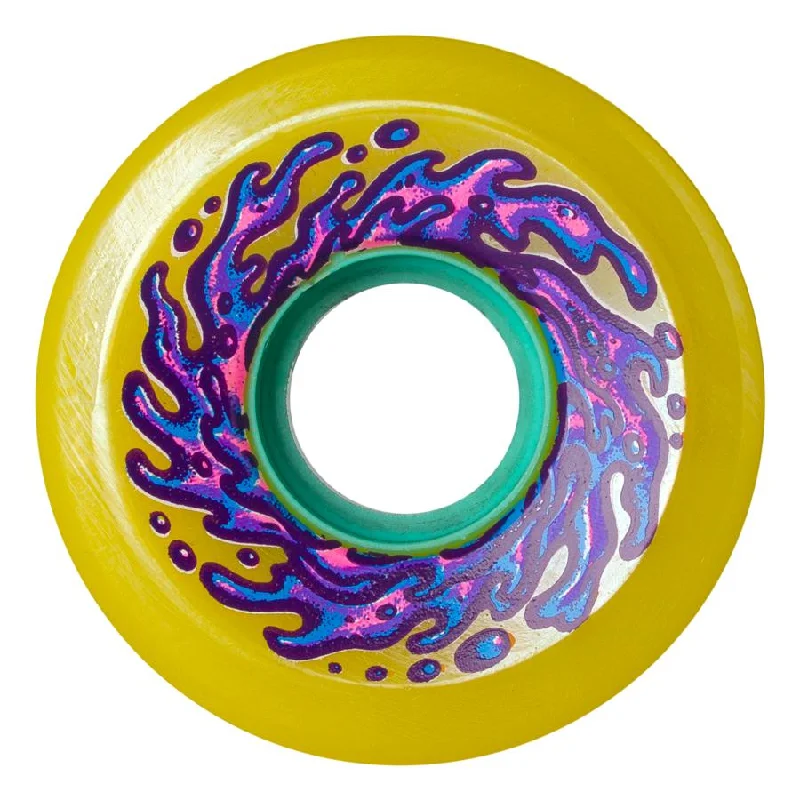 Custom Skateboard Wheels for Advanced Skating with Power and Precision-Santa Cruz - Slime Balls Mini OG Slime Wheels Yellow 54.5mm 90a