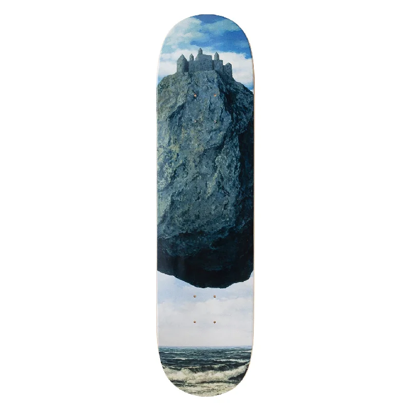 Custom Skateboard Deck with Optimal Width for Comfort-Le Château des Pyrénées Skateboard Deck after René Magritte