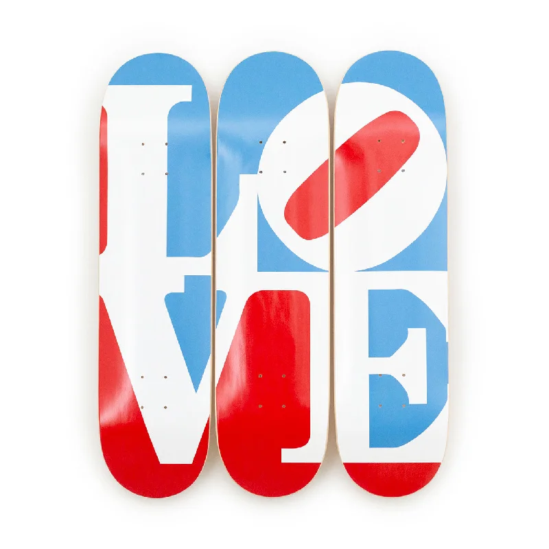 Custom Skateboard Deck for Longboarding-Great American Love Skateboard Decks by Robert Indiana