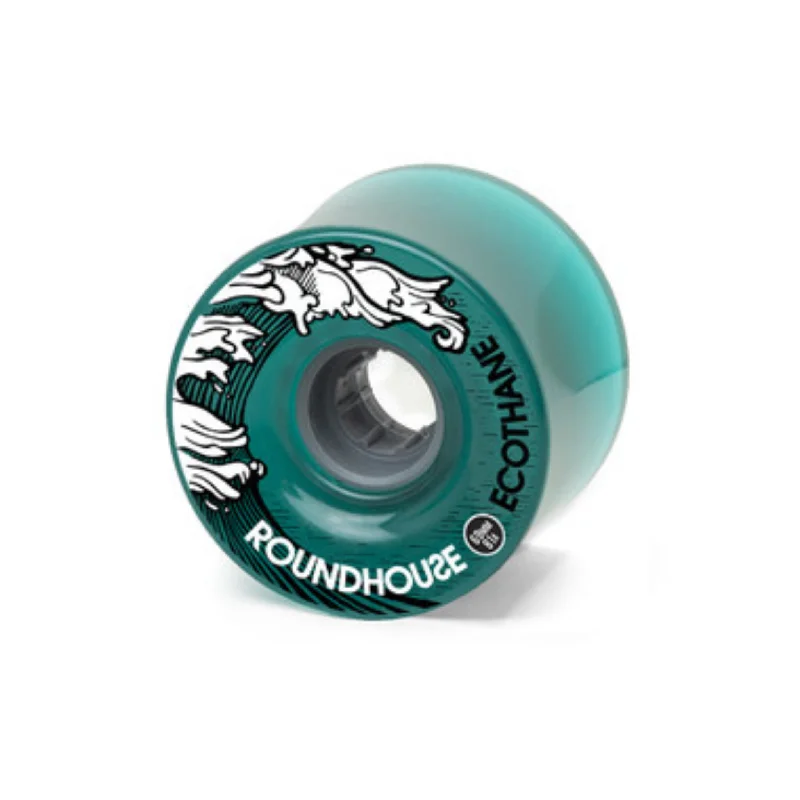 Custom Skateboard Wheels for Smooth Kickflips-Roundhouse Carver Wheel 69mm 81a Aqua