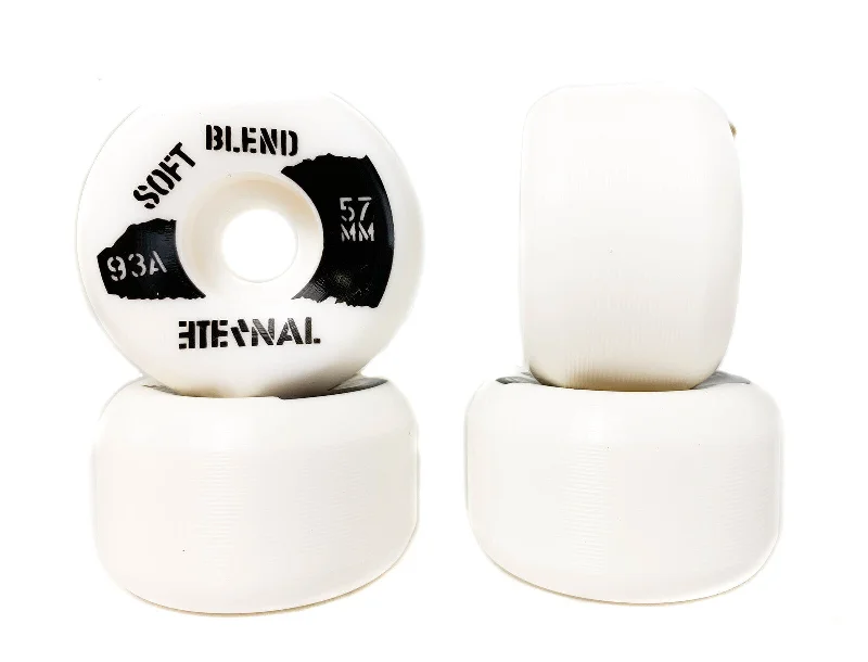 Custom Skateboard Wheels for Maximum Power and Smooth Transition-Eternal - Skateboard Wheels Soft Blend 59mm 93a White